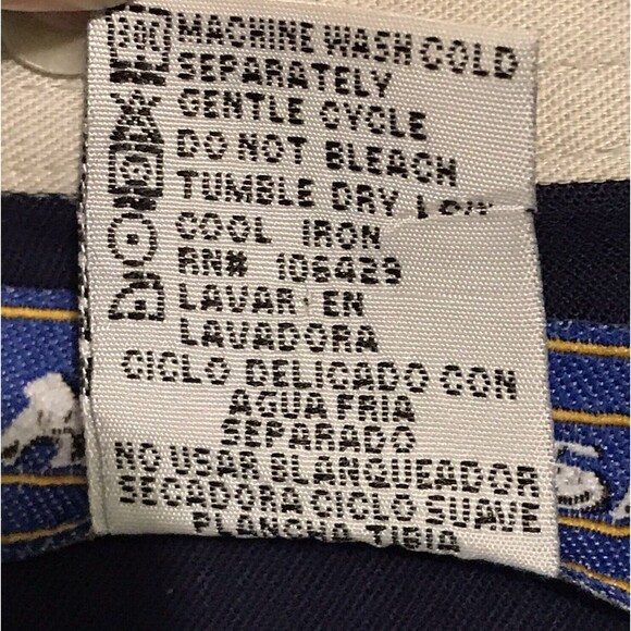 Alamosa Western Button Down Shirt Mens L Multicolor Horse 90s Colorblock Cowboy - Picture 9 of 10